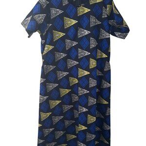 Kenya Africa Dress w/pockets Handmade check for measurements